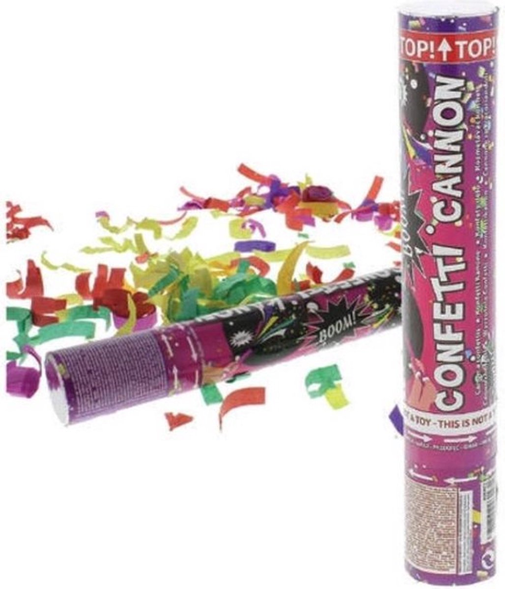   kanon | Party Popper |   Shooter Multi | Nieuwe jaar | Oud en Nieuw | Knaller | 25 centimeter